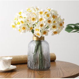  Artificial Narcissus Flower Bouquet Home Garden Desktop Decoration Floral Party